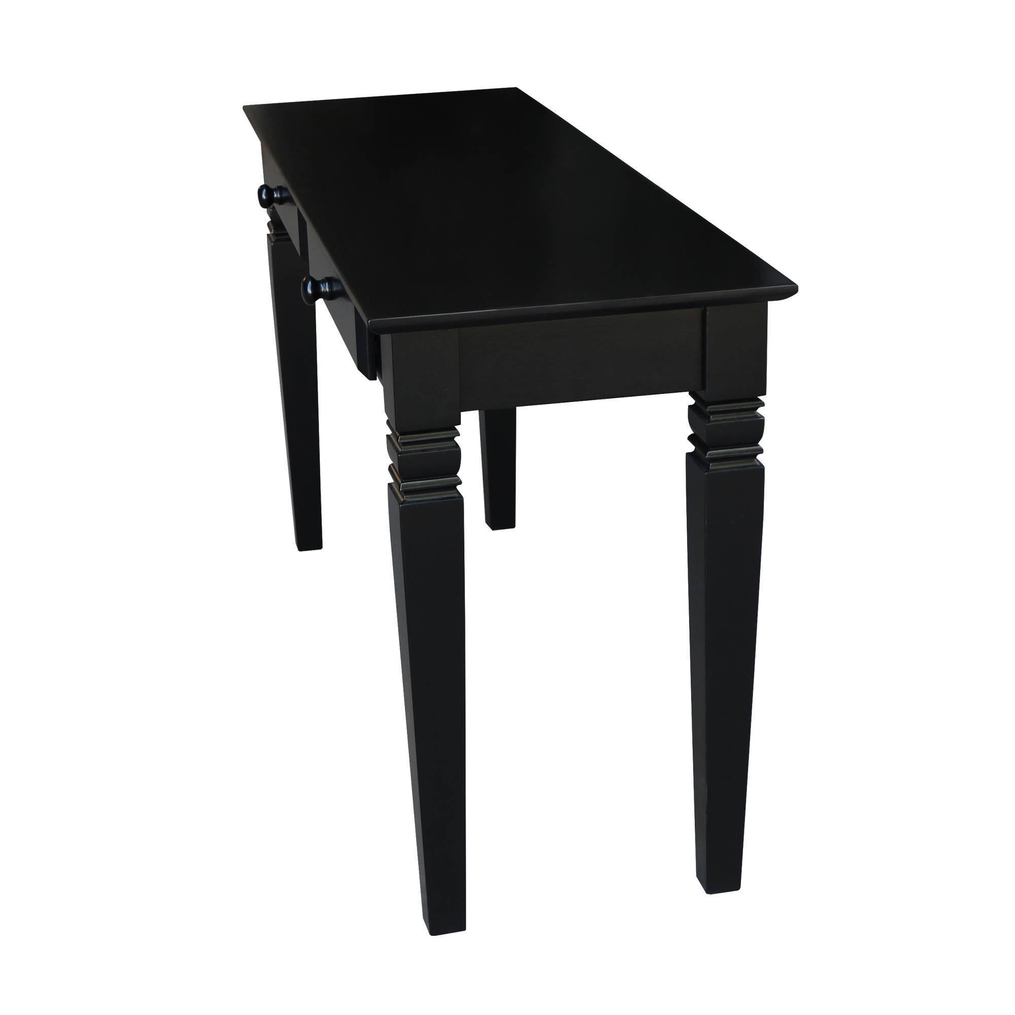 International Concepts Java Console Table with 2 Drawers - Black