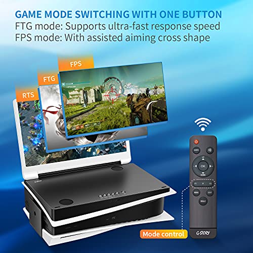 G-STORY 15.6" Inch IPS 4k 60Hz Portable Monitor Gaming Display Integrated with PS5(not Included) 3840×2160 with 2 HDMI Ports,FreeSync