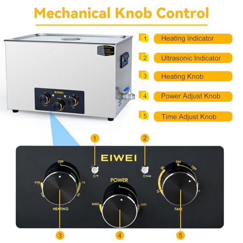 3L Ultrasonic Cleaner, One-Touch Cleaning, Heating, Dual-Frequency, Sweep Frequency, Touch Ultrasonic Cleaning Machine for Labs,Carburetor,Jewelry