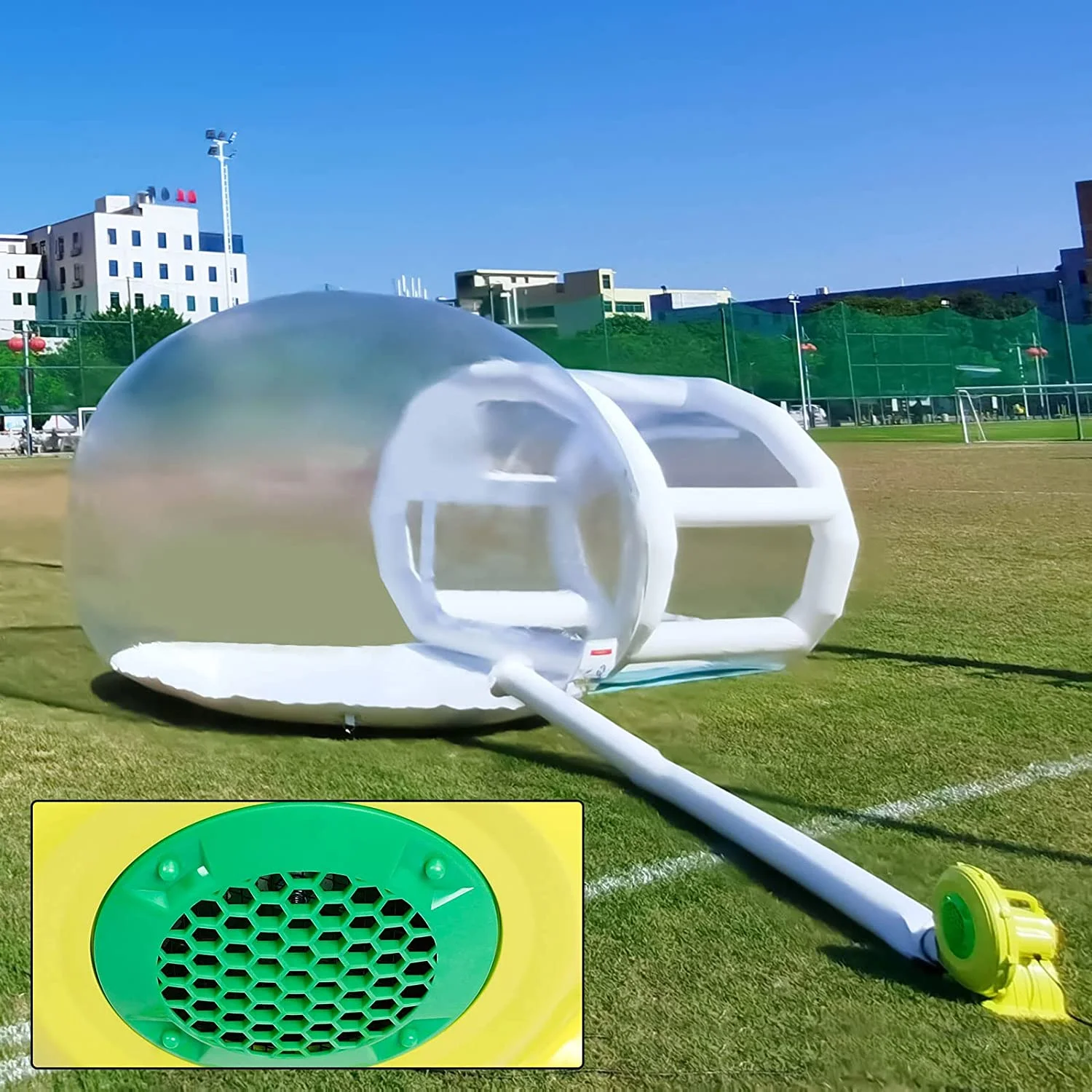 MONIPA Bubble Tent Inflatable Transparent Camping Tent with Blower Air Fort Bubble House Dome Camping House  for Indoor/Outdoor Family Backyard