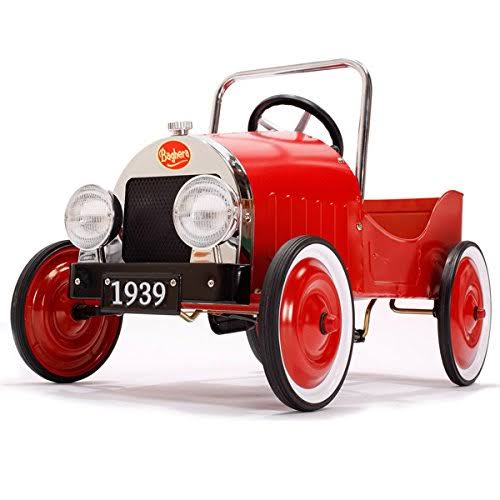 Baghera 30s-Style Classic Pedal Ride-On Car, Red