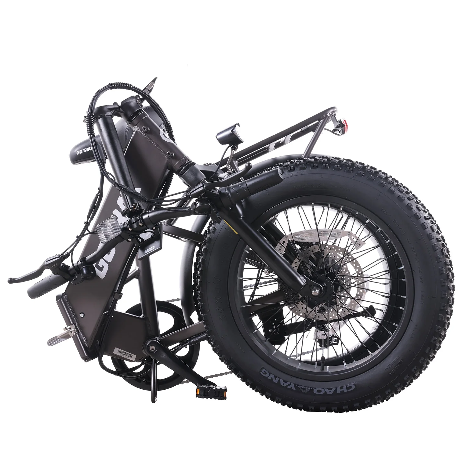 GOTRAX F3 500W Fat Tire Electric Bikes for Adults, 20" x 4" Off Road Tires 20MPH 60miles, Front suspension Folding Commuter E-Bike for Adult