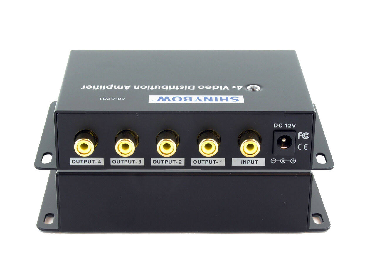 Shinybow SB-3701RCA 1x4 Composite Video Distribution Amplifier