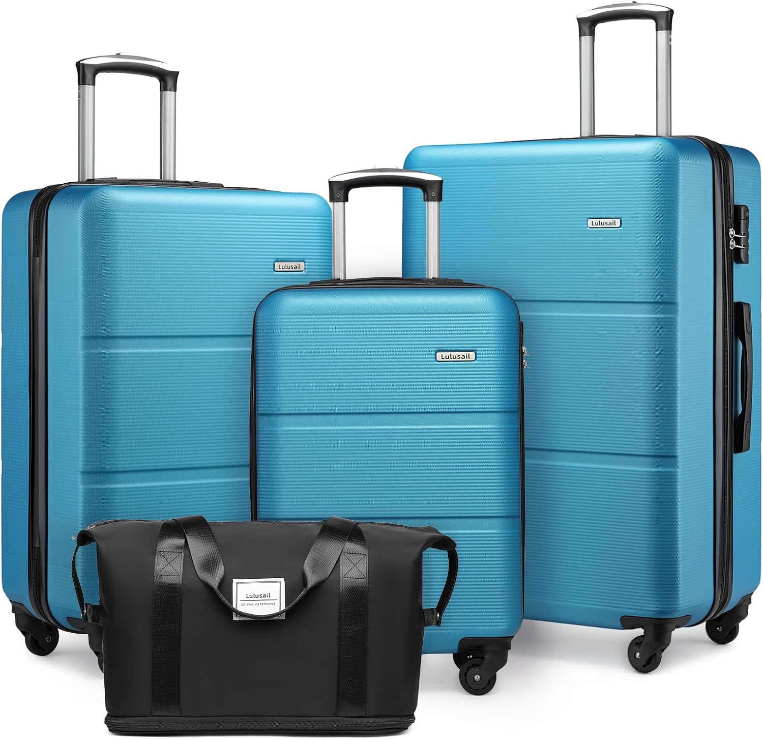 Luggage Sets 3 Piece, Expandable(Only 28inch) ABS Durable Suitcase with Travel Bag