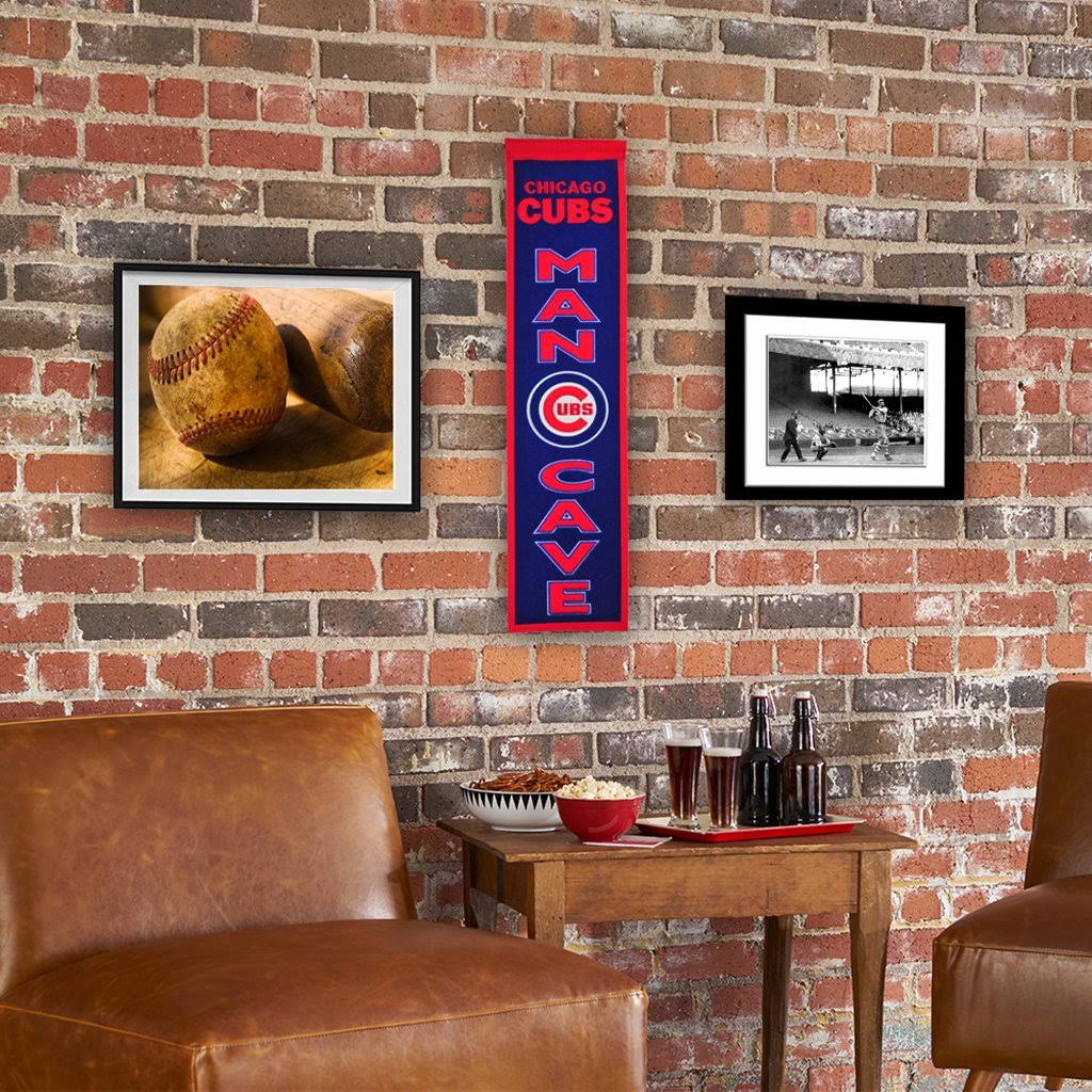 Chicago Cubs Banner Wool Man Cave