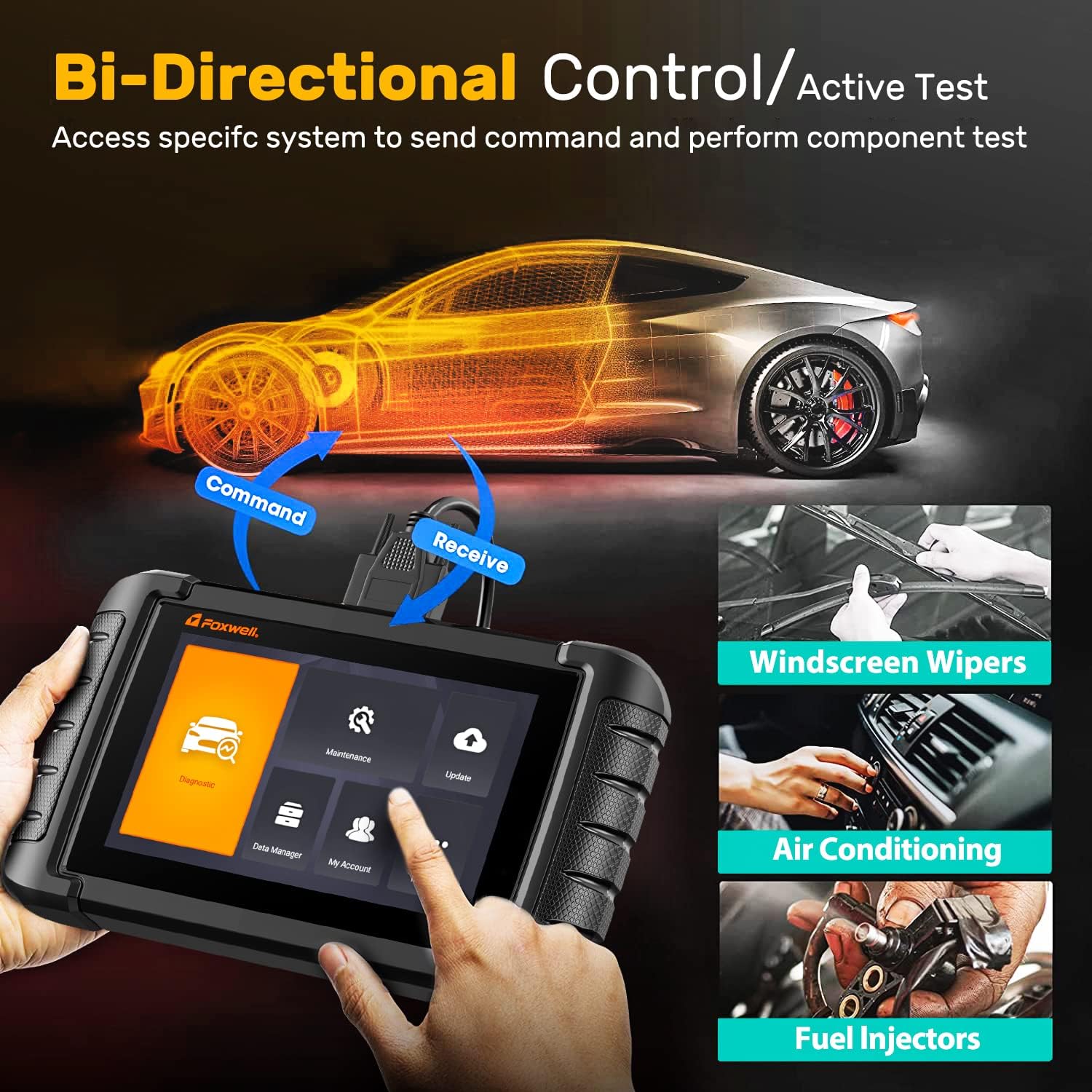 FOXWELL NT809 Bidirectional Scan Tool (2022 New Version)