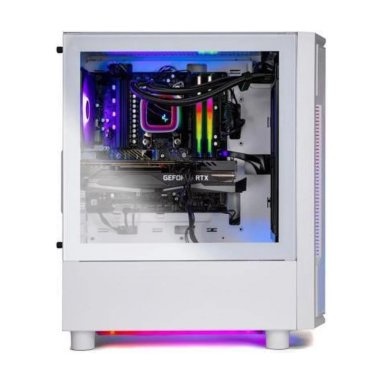 Skytech Archangel Gaming PC Desktop AMD Ryzen 5 7600X 4.7 GHz, NVIDIA RTX 4070 Ti, 1TB NVME SSD, 32GB DDR5 RAM RGB, 850W GOLD PSU, 240mm AIO