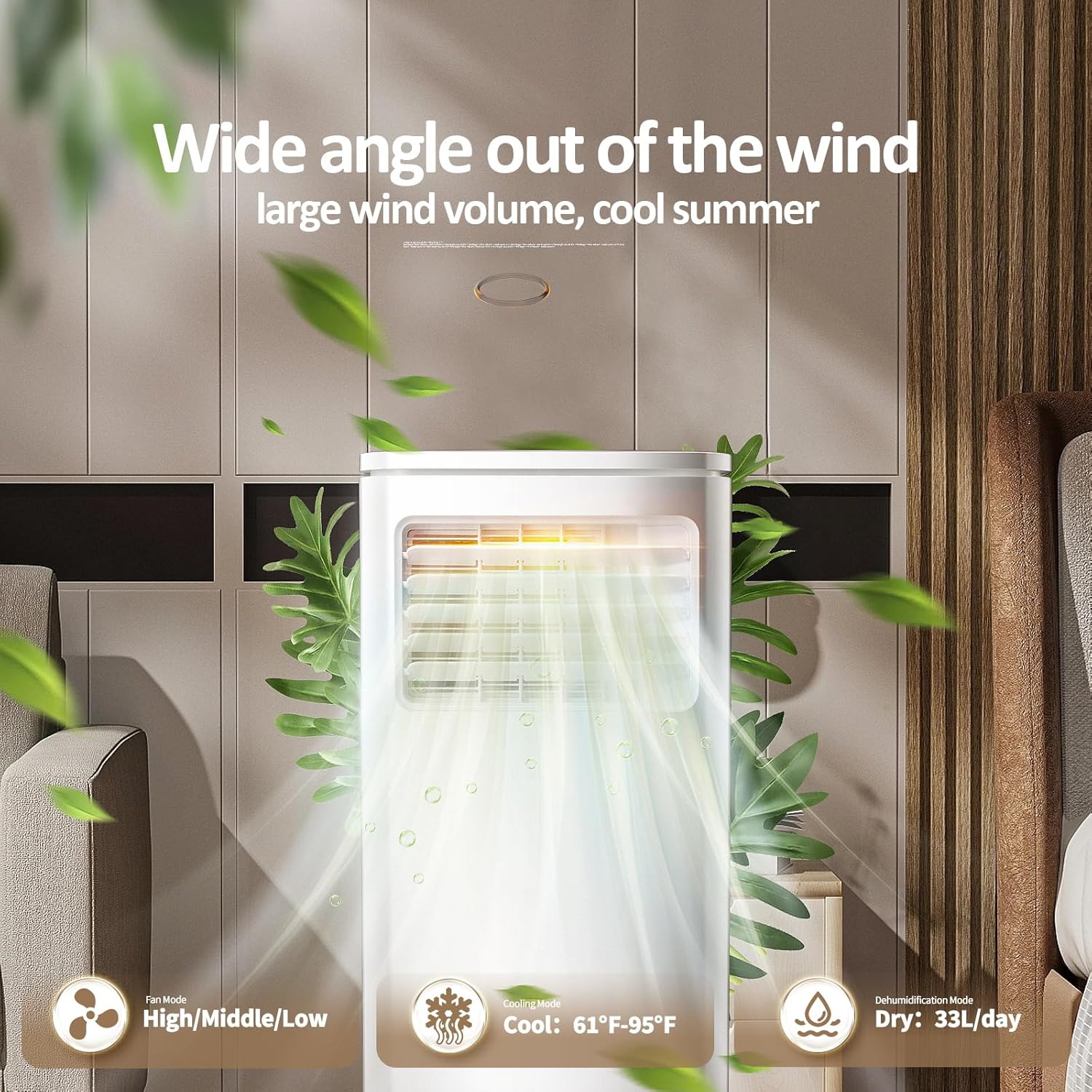 ZAFRO Air Conditioner Portable AC, White