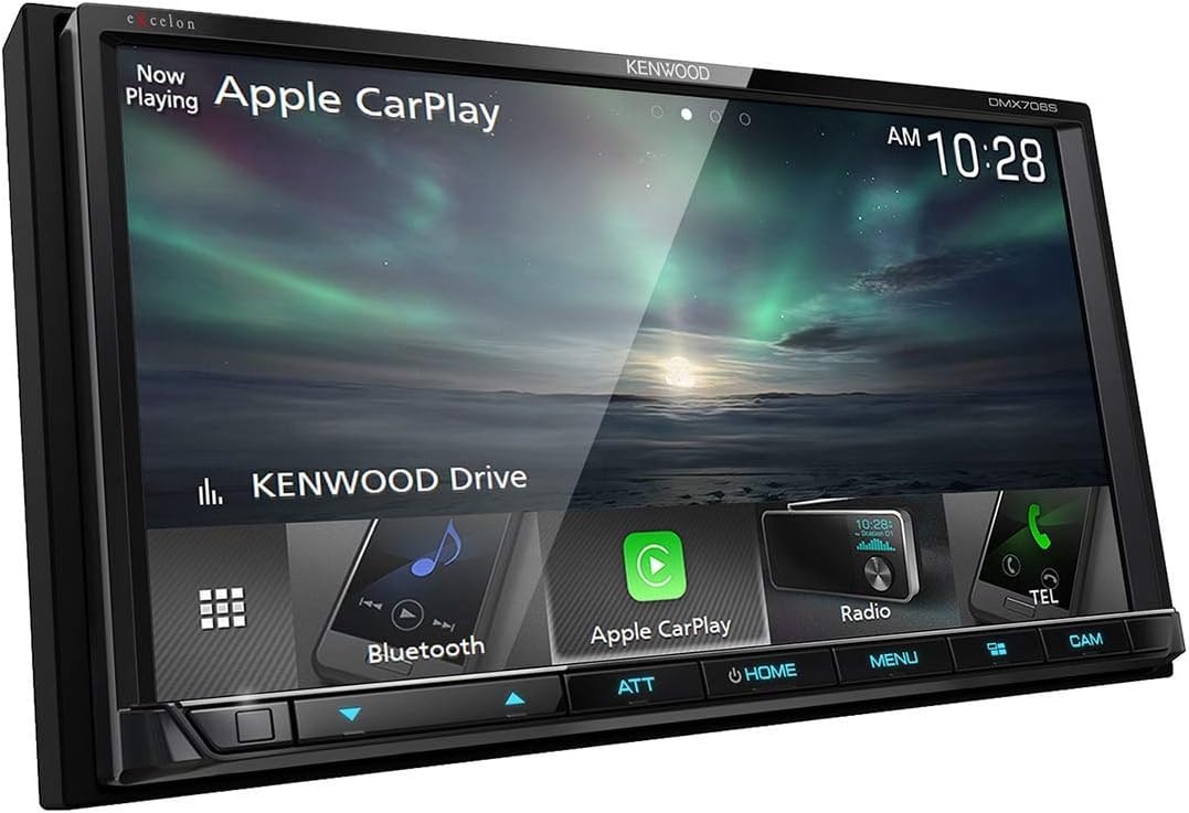 Kenwood DMX706S Digital Media Receiver with Wired CarPlay (Renewed)