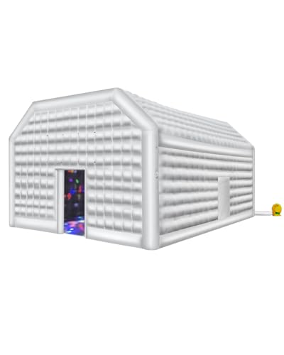 VEVOR Inflatable Nightclub, 26.2 x 19.7 x 13.1 Ft, Blow up Party Tent with Disco Lights & 1100W Blower, Large Inflatable Night Club Tent for Adults