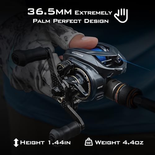 KastKing Kestrel Elite Baitcasting Fishing Reel, Magnesium Frame Finesse Baitcaster Lightest at only 4.4 Ounces, Easily Cast Lures Down to 1/32 oz