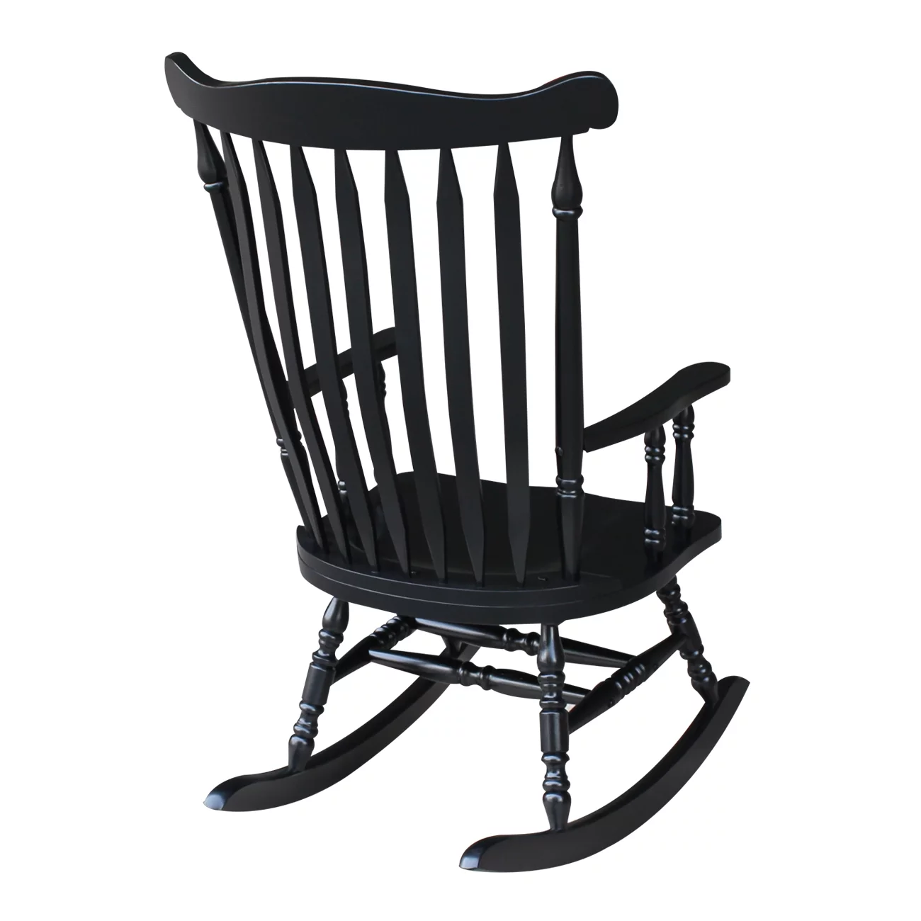 International Concepts Colonial Rocking Chair - Antique Black