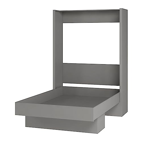 Oakland Living Easy-Lift Full Murphy Wall Bed in White with Shelf