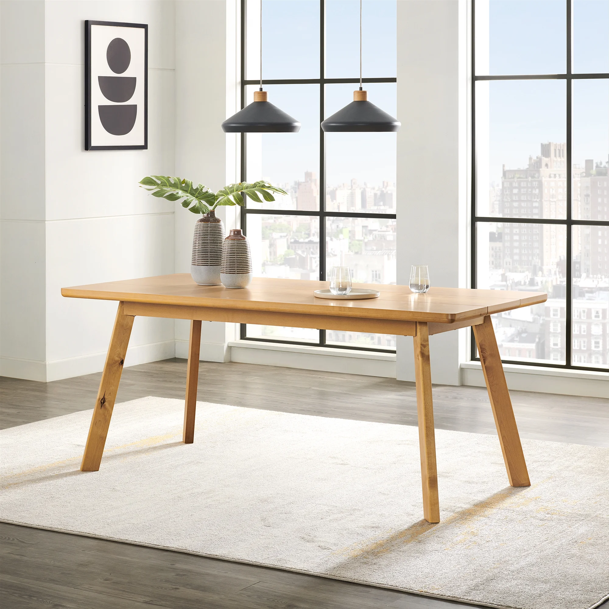 Alaterre Furniture Shelburne 73in. Dining Table, Natural