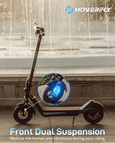 Hoverfly X3/X5 Electric Scooter for Adults, 18/25 Mile Range, 20Mph Top Speed, 500W Motor, 10'' Solid Tire