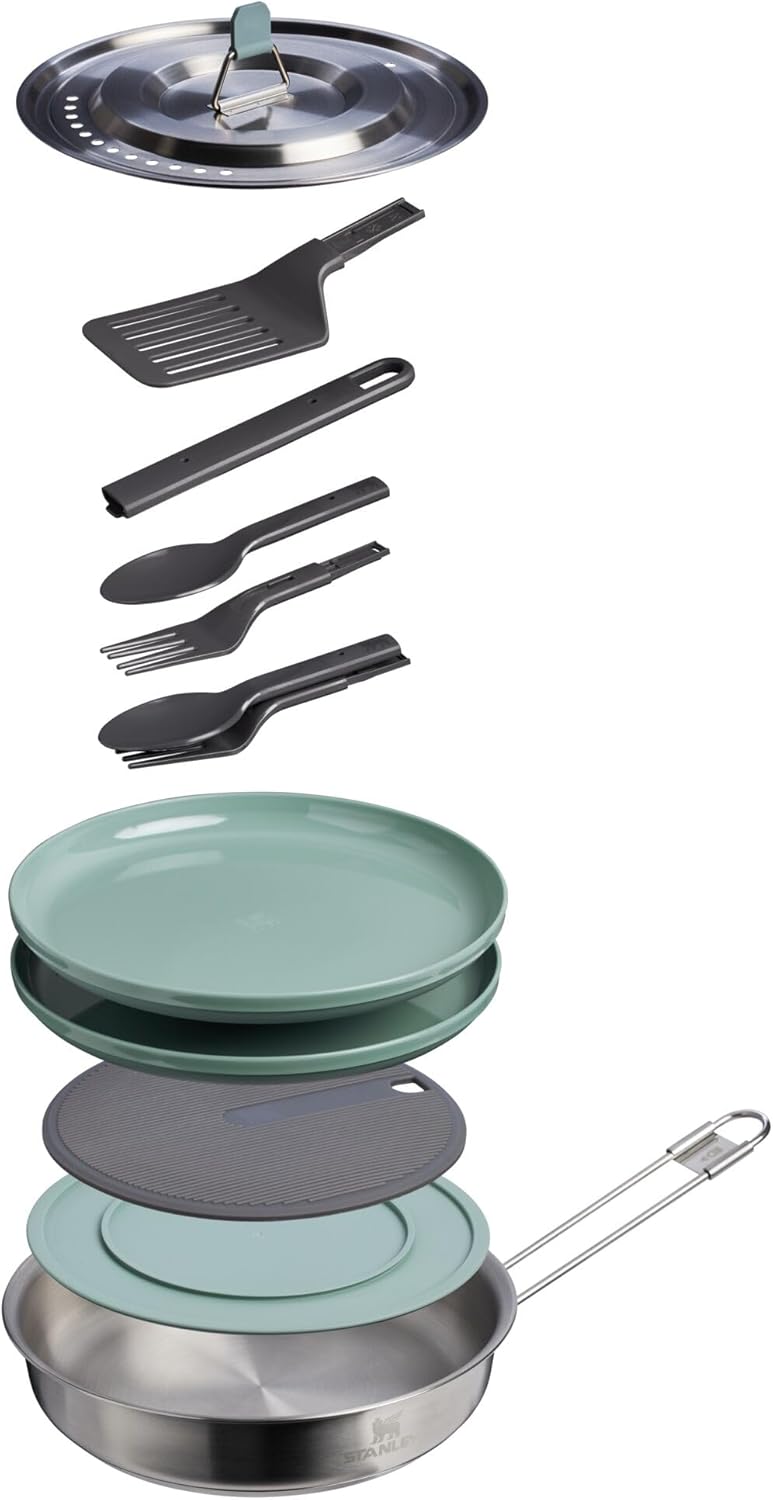 Stanley Wildfare Core Fry Pan Cookset 1 QT Shale + Charcoal