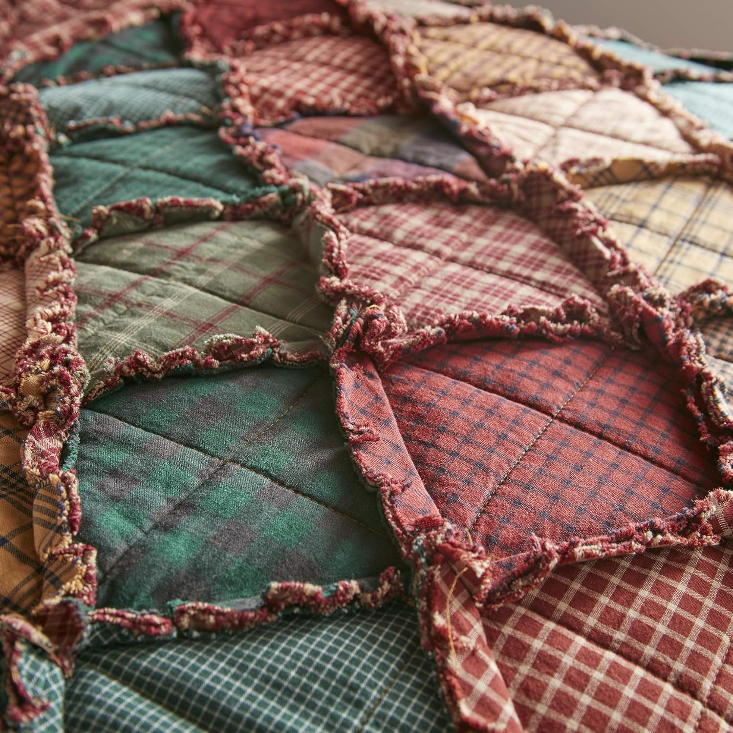 Throw Blanket - Campfire by Donna Sharp - Lodge Decorative Throw Blanket with Patchwork Pattern