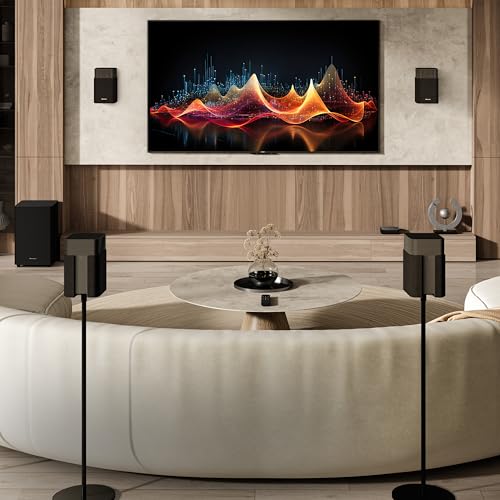 Hisense HT Saturn 4.1.2Ch Sound Bar with Wireless Subwoofer, Dolby Atmos, DTS:X, Bluetooth 5.3, EzPlay, 4K HDMI Pass Through, Roku TV Ready