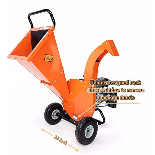 C30 LITE Wood Chipper Shredder Mulcher Heavy Duty 7 HP 212cc Gas Powered 3 Inch Max Capacity 1-Year Warranty After Product Registration