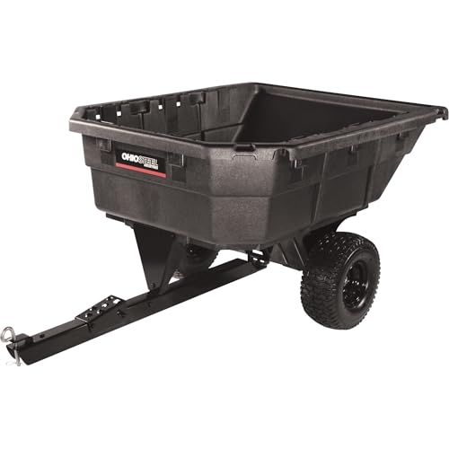 Ohio Steel 3040P-SD Poly Swivel Dump Cart, 10 cu.ft., 600 lb Load Capacity