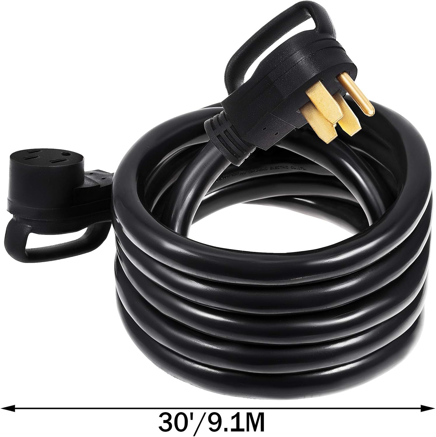 Mophorn 25Ft 50 Amp RV Extension Cord Durable Premium Power Cord RV 26.5mm Wire Diameter Extension Cord Copper Wire RV Cord Power Supply Cable for
