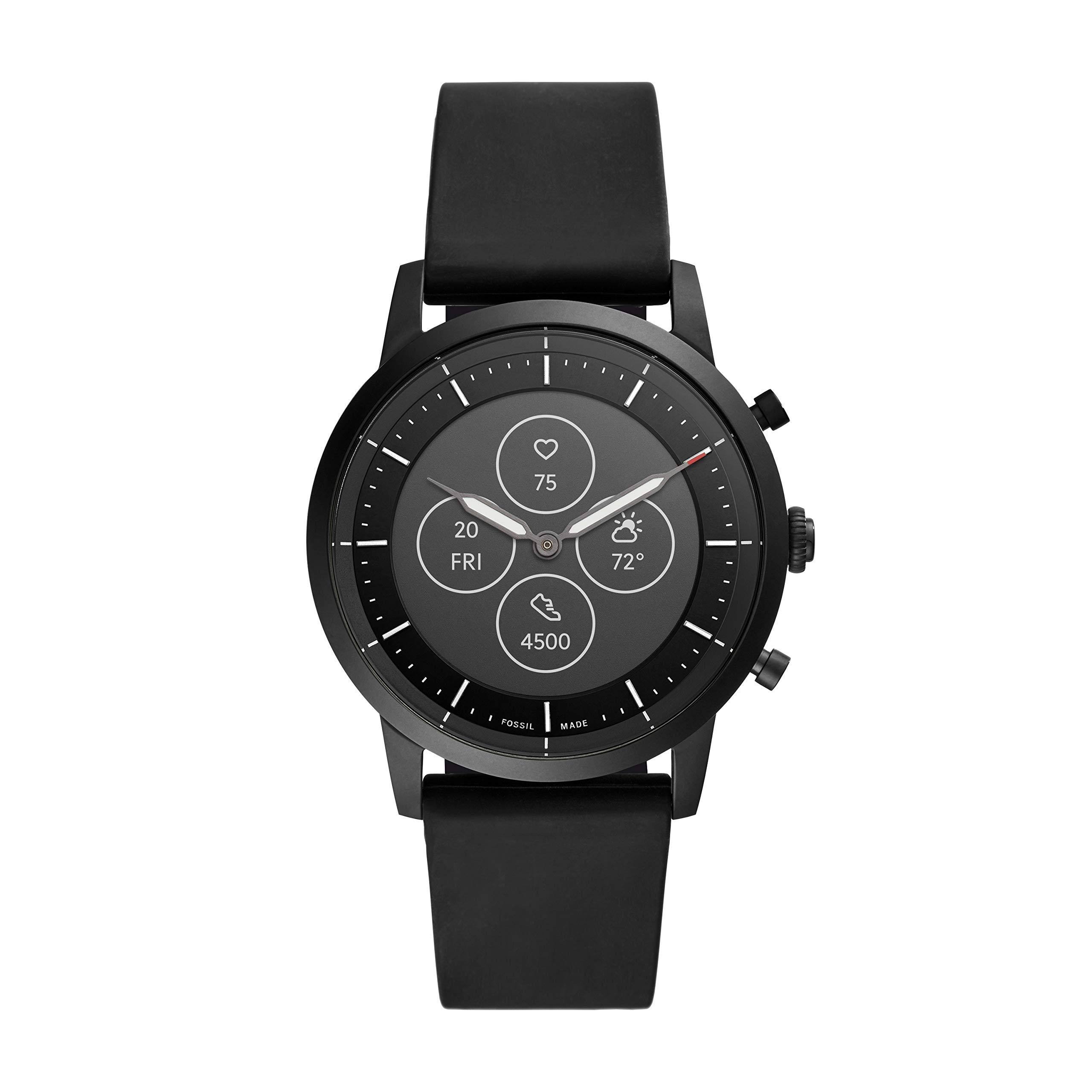 Fossil Hybrid Smartwatch HR Collider Black Silicone - Megean