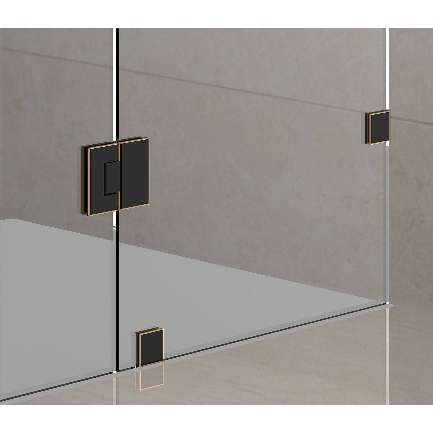 Aston Avalux Completely Frameless Shower Enclosure, 32x22 x 34x22 x 72