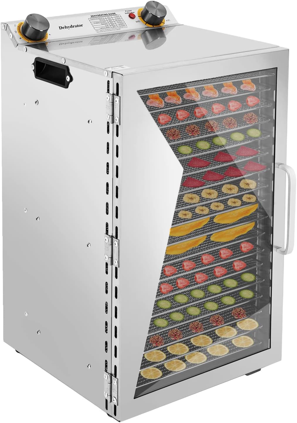 Food Dehydrator, Food Dryer with 18 Stainless Steel Trays