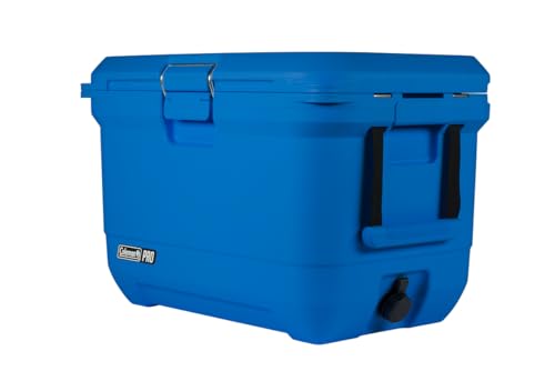 Coleman Pro 55qt Wheeled Ultra-Light Premium Hard Cooler, Extra-Thick Insulation Keeps Ice up to 5 Days, 92-Can Capacity, Heavy-Duty Wheels