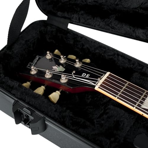 Gator Cases Molded Flight Case for Strat/Tele Style Electric Guitars with TSA Approved Locking Latch, (GTSA-GTRELEC)