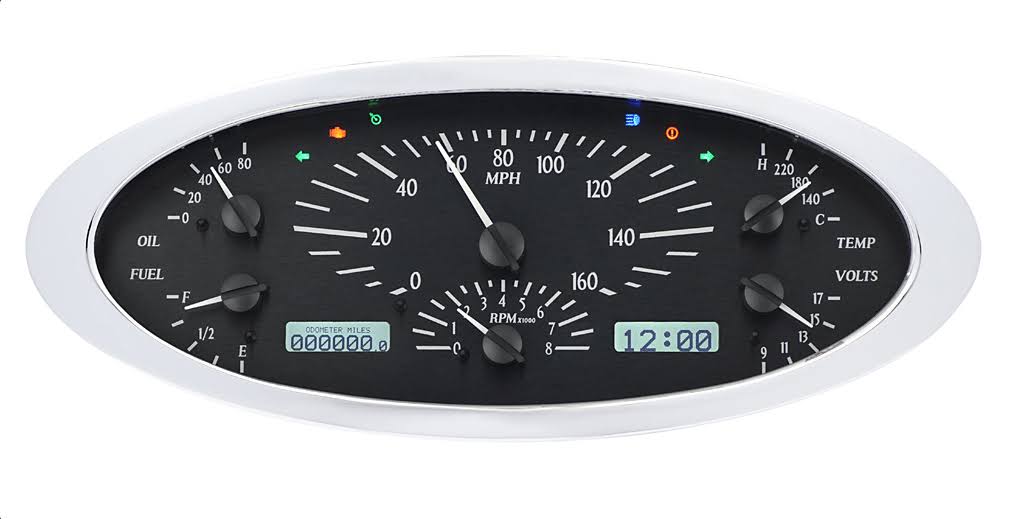 Dakota Digital 1932 Ford Car Analog Dash Gauge Instrument System Vhx-32F White