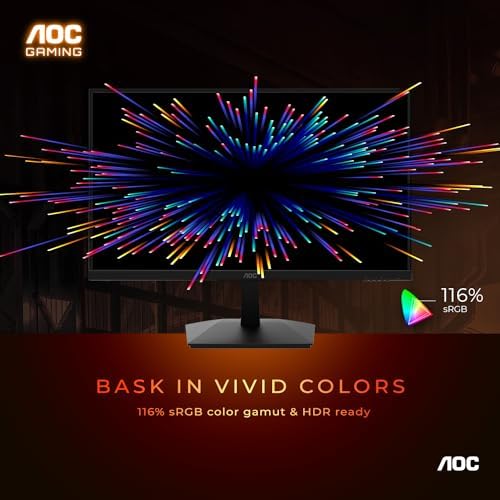 AOC C27G2Z 27" Curved Frameless Ultra-Fast Gaming Monitor, FHD 1080p, 0.5ms 240Hz, FreeSync, 2x HDMI 2.0, 1x Display Port, Height Adjustable
