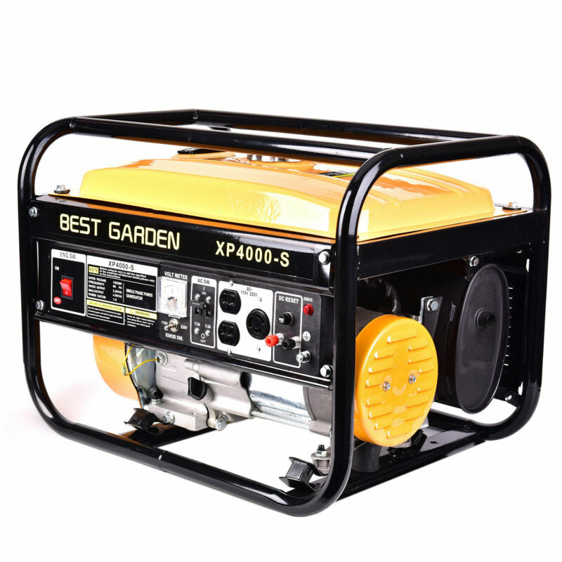 BEST GARDEN Portable 4000W 7.5HP120V Emergency Gas Generator Engine Recoil Start