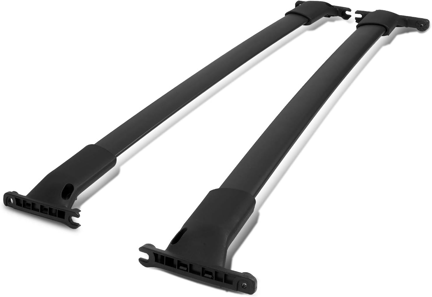 OE Style Matte Black Aluminum Roof Rack Rail Cross Bars w/ABS Mounting Brackets Compatible with Ford Escape 13-19