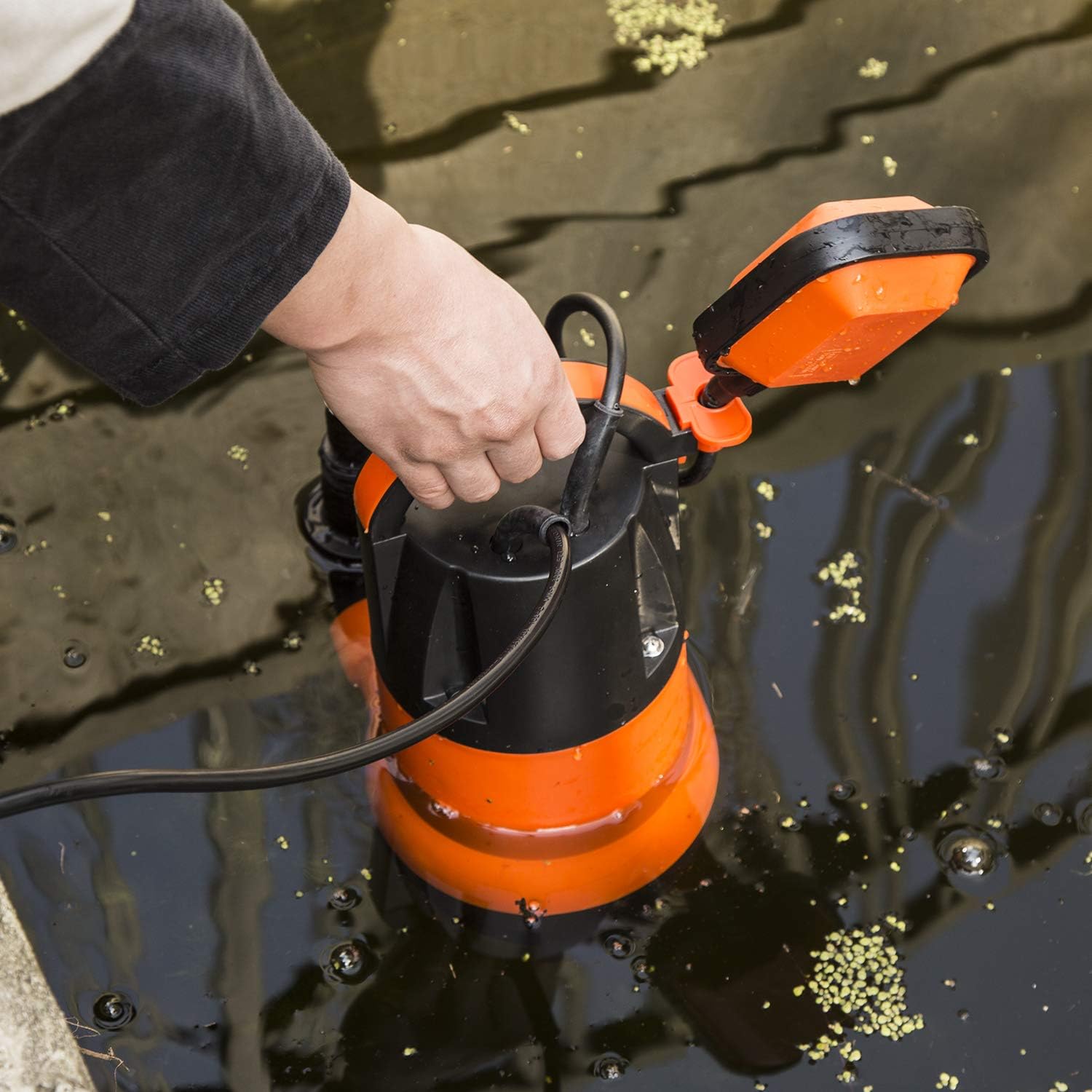 Sump Pump, PROSTORMER 1HP 3700GPH Submersible Clean/Dirty Water Pump with Automatic Float Switch for Pool, Pond,Garden, Flooded Cellar