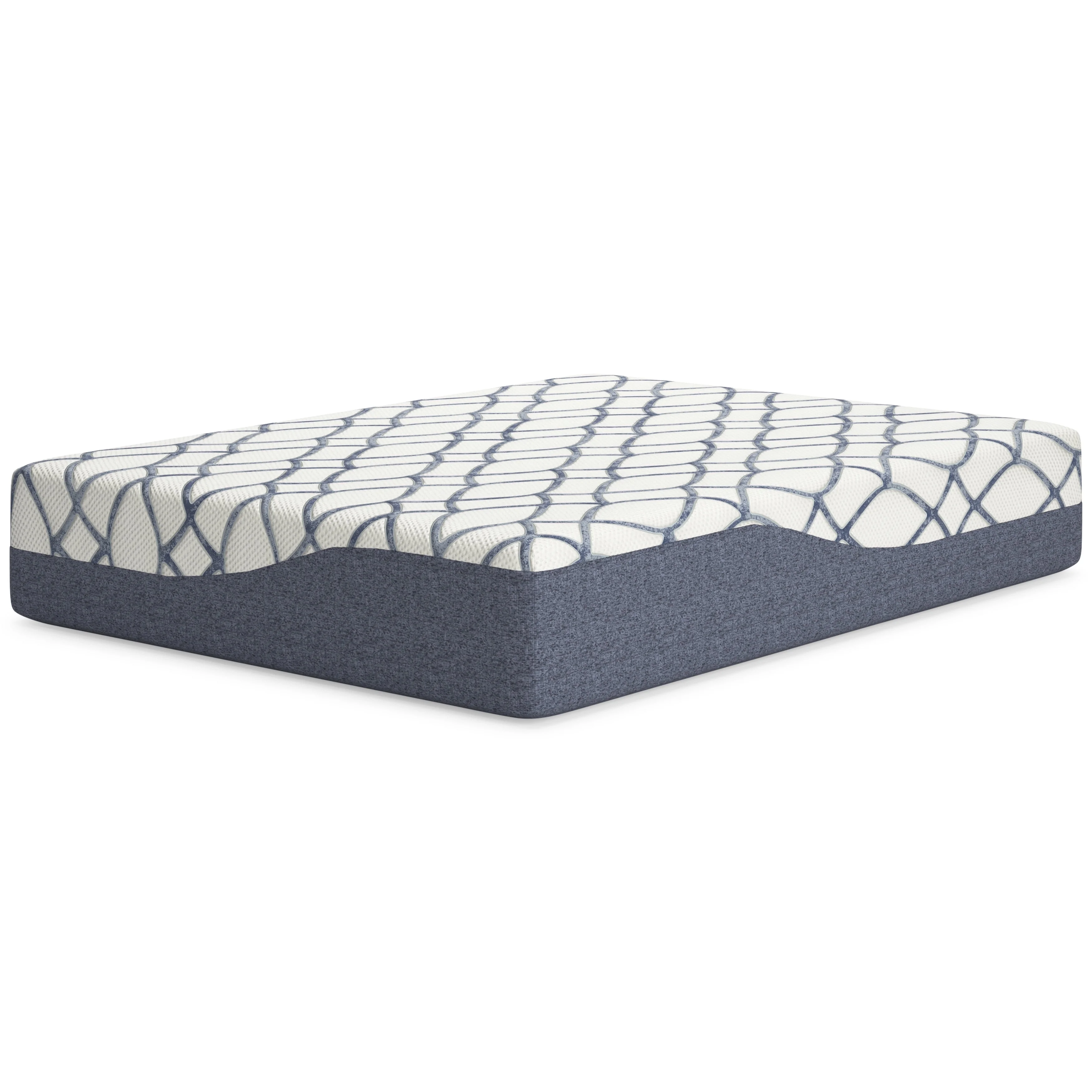 Signature Design by Ashley 14 Inch Chime Elite 2.0 Queen Mattress White/Blue