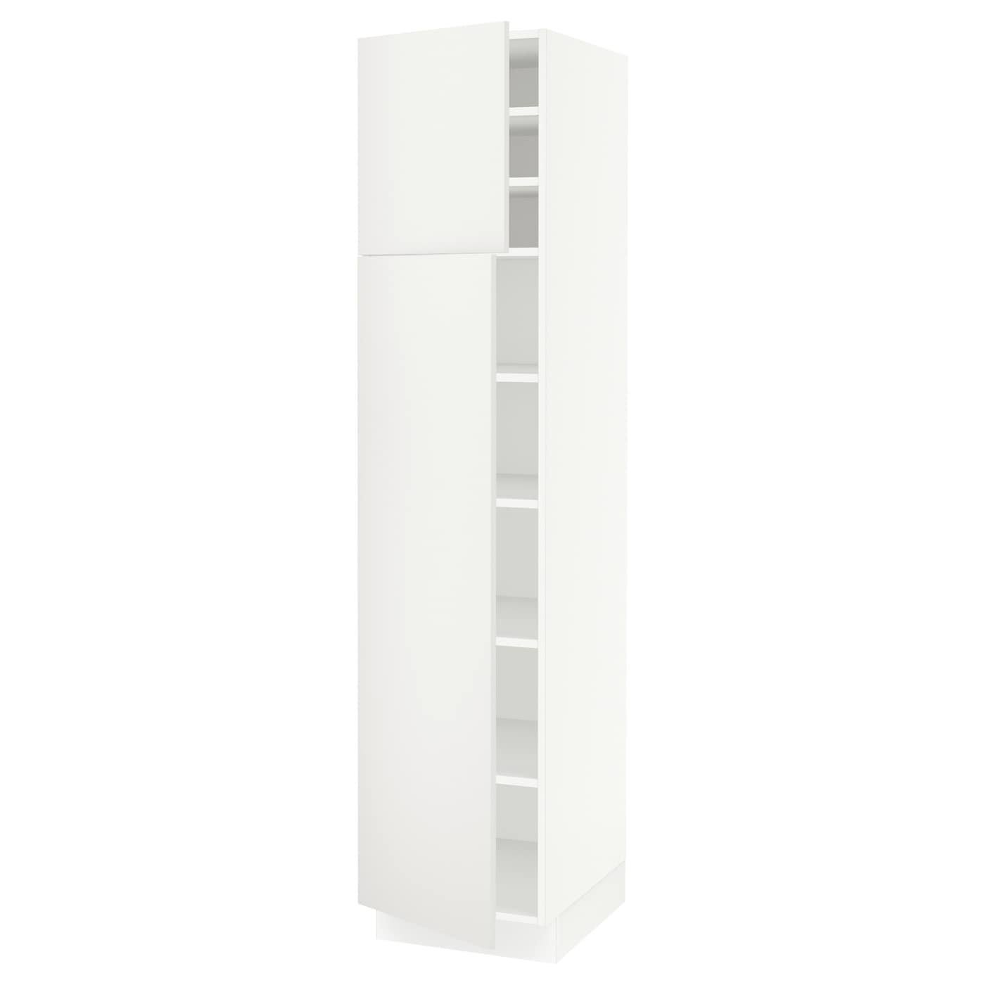 IKEA - SEKTION High Cabinet with shelves/2 Doors, white/H&auml;ggeby White, 18x24x80 89345225