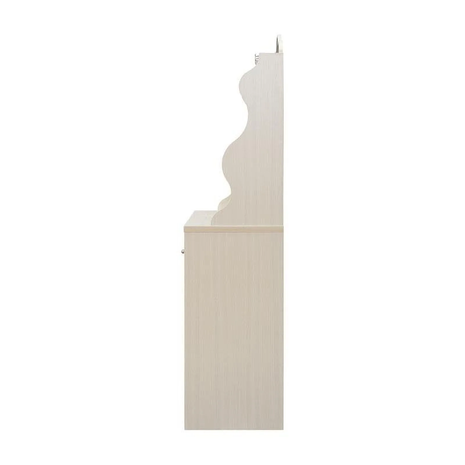 Furniture of America Hazleton Wood Multi-Storage Baker Rack in Ivory