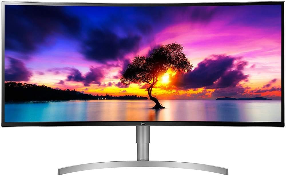 LG 38WK95C-W 38 Inch Class 21:9 Curved UltraWide WQHD+ Monitor with HDR 10 2018 Bundle with Deco Gear HDMI Cable 2 Pack + Gamer Surface Mousepad +