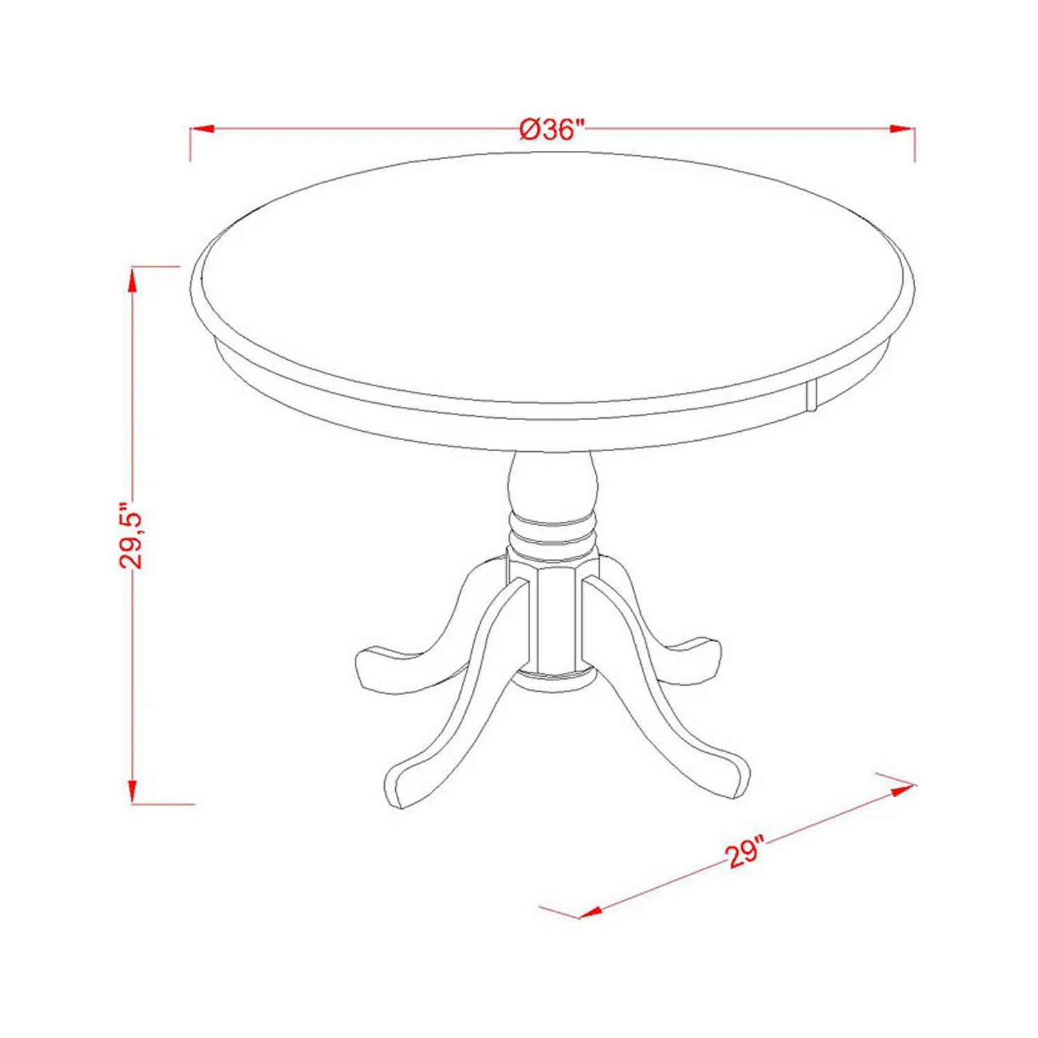 HomeStock Eclectic Exclusivity 5Pc Dining Set Includes A Small Round Dinette Table And Four Parson Chairs With Dark Coffee Fabric, Oak Finish