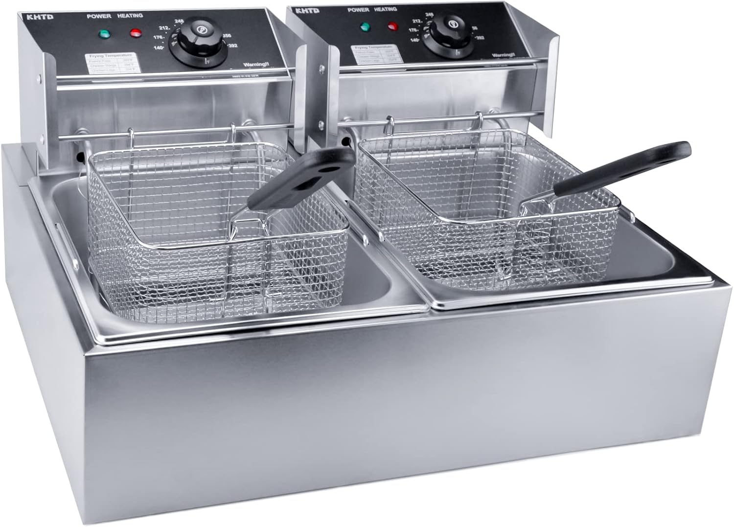 Commercial Deep Fryer with Basket, 3400W 12.7QT/12L