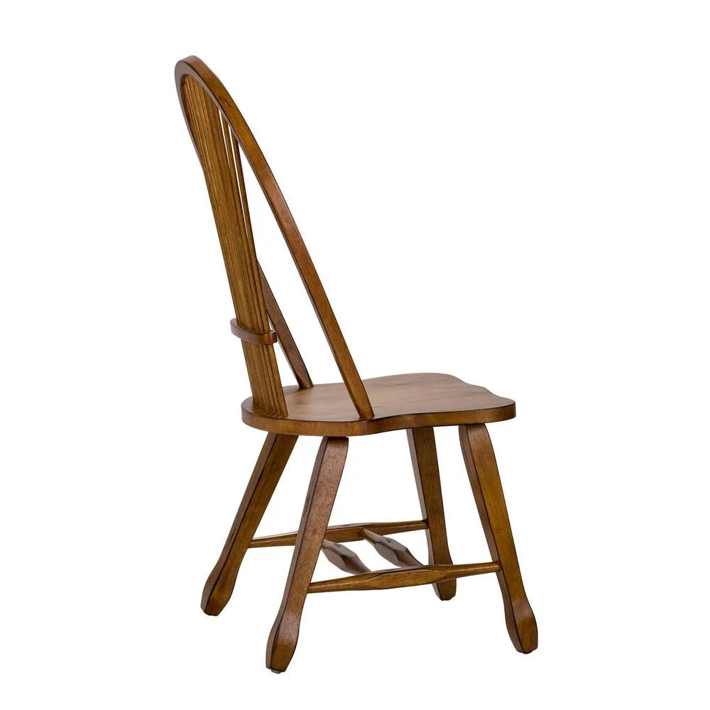 Liberty Furniture Sheaf Back Side Chair - Oak-Set of 2 Traditional Brown