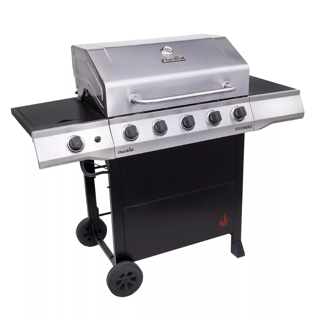 Char-Broil 463455021 Performance Series 5-Burner Gas Grill - Stainless Steel/Black - Radiant Selections