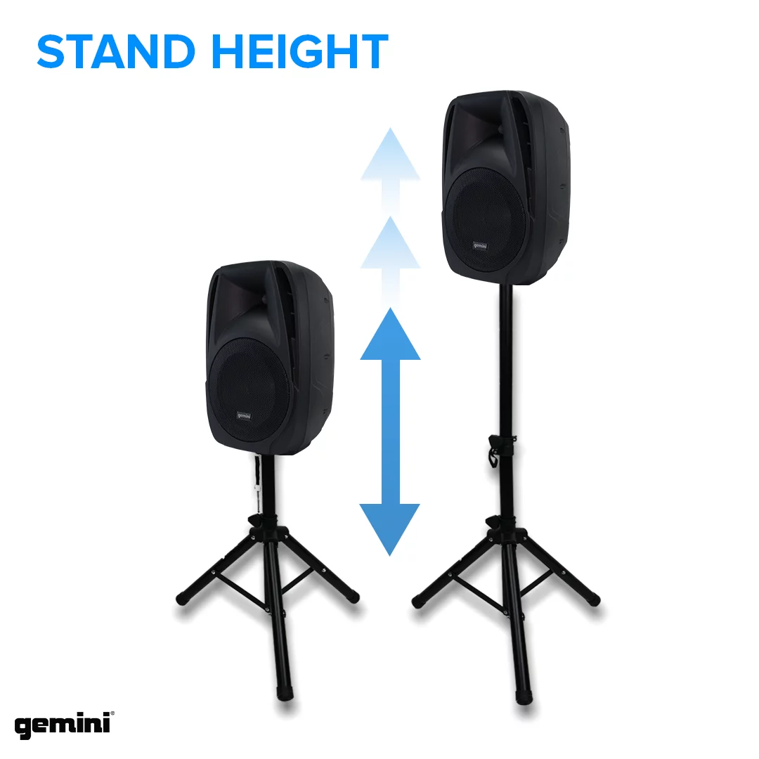 Gemini ES-210MXBLU-ST Bluetooth Portable PA System With Detachable Powered Mixer