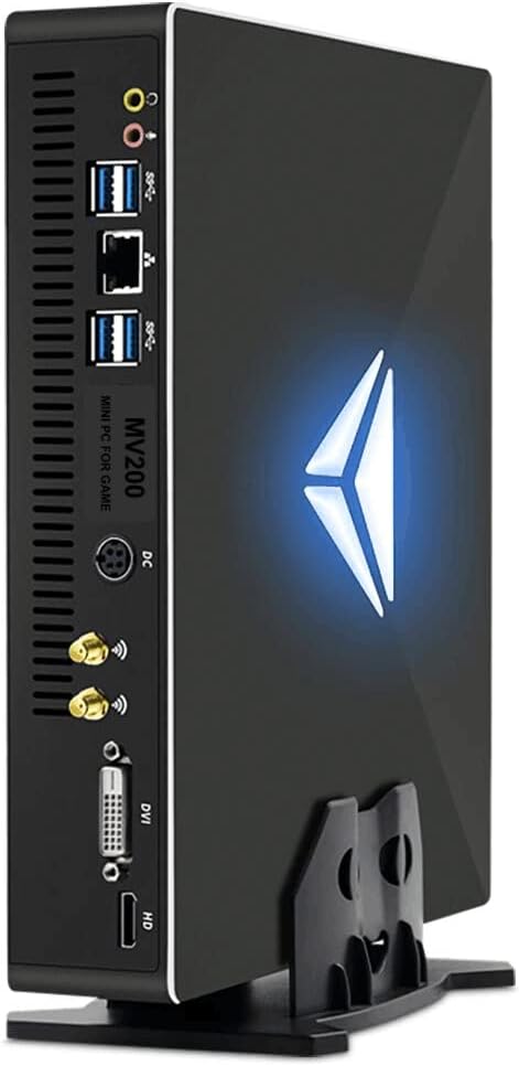 Mini Gaming PC, BOESIIPC Micro Desktop Computer Server with E3-1231 v3, 4G GTX1050Ti, 16G RAM|512G SSD, Windows 11, Gigabit Network, 4K
