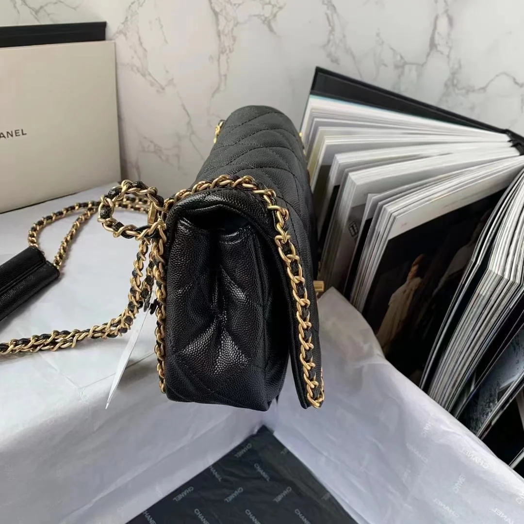 Chanel Flapbag With Chain Black For Women, Women&rsquo;s Bags 8.3in/21cm