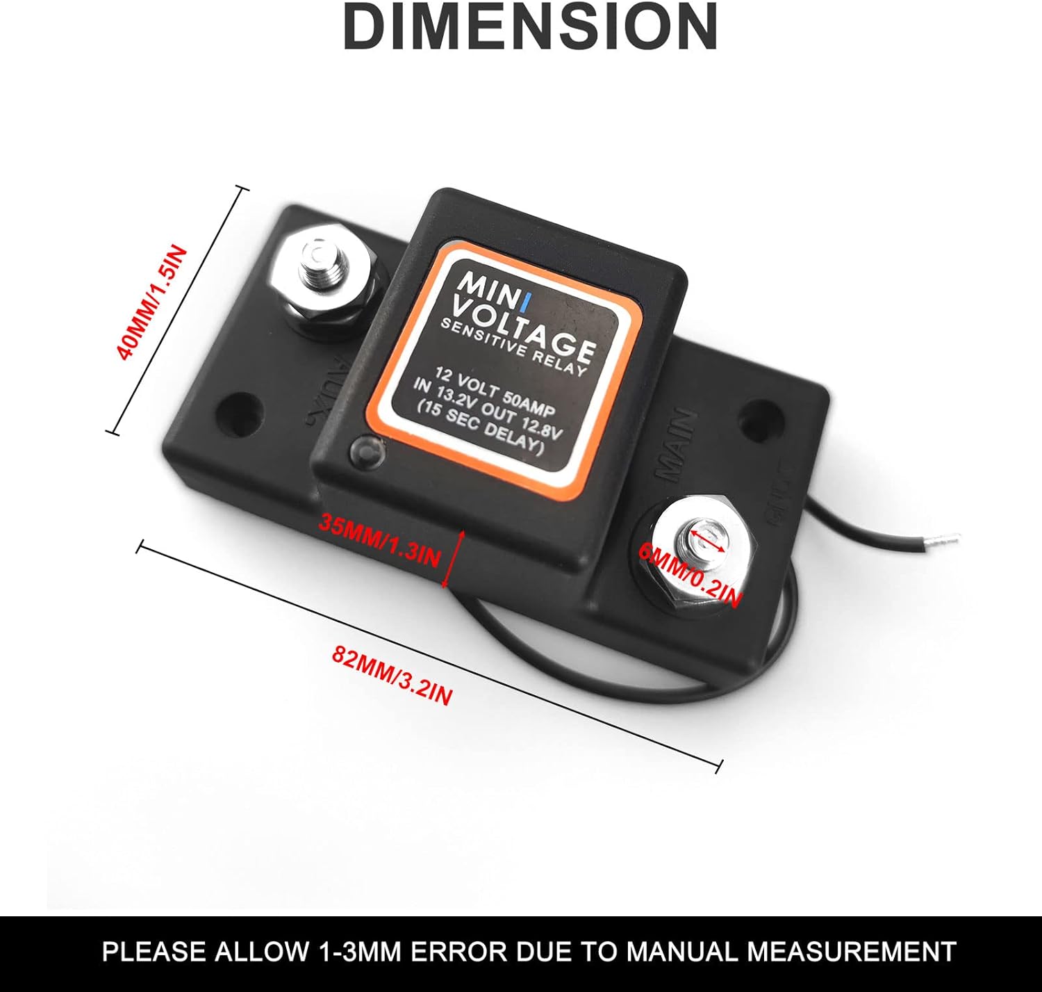 Dual Battery Isolator 12V 140Amp, Voltage Sensitive Relay VSR