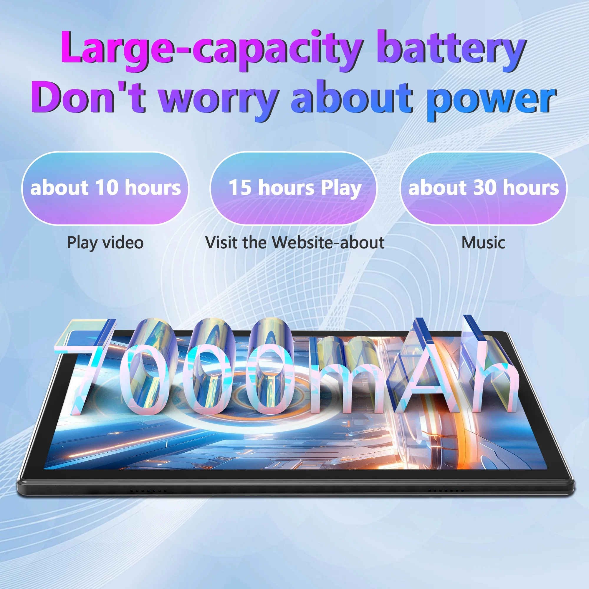 10in Android 13 Tablet（8+8)gb Ram 128gb Rom 1TB Computer Tablets Pc with Keybord Octa Core MTK8183 Gps 5G Wifi