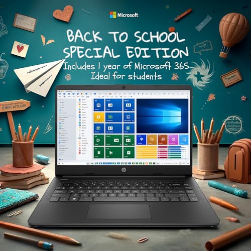 HP 14 Ultrabook • Limited Edition with Microsoft 365 • Intel 4-Core CPU • 16GB RAM • 1.6TB Storage (128GB OnBoard withHP 512GB P500 Portable SSD +