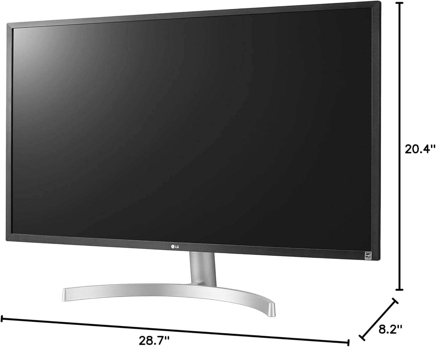 LG UltraFine 32-Inch Computer Monitor 32UL500-W, VA with HDR 10 Compatibility and AMD FreeSync, White